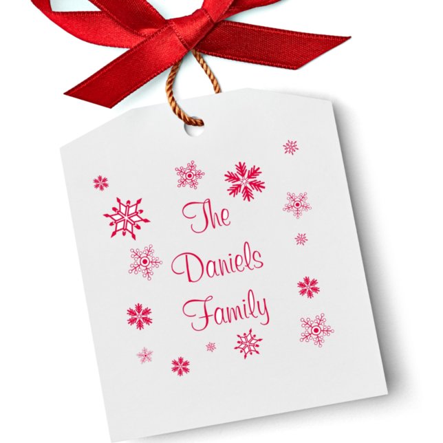 Personalized Christmas Snowflake Self-inking Stamp (Creator Uploaded)