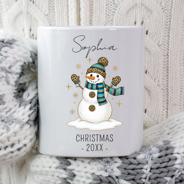 Personalized Christmas Snowman Christmas Winter Coffee Mug (Creator Uploaded)