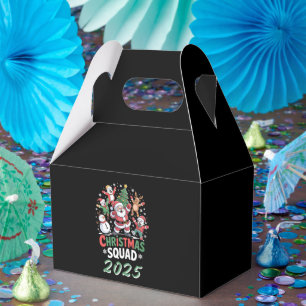 Personalized Christmas Squad 2025 Santa Family Favor Boxes