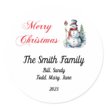 Personalized Christmas Stickers 