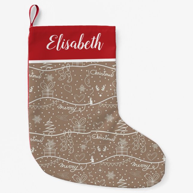 Personalized Christmas Stocking with Name – Holida (Front)
