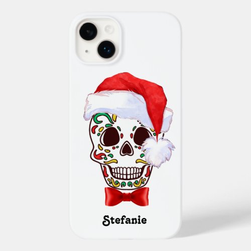 Personalized Christmas Sugar Skull Hat  Case_Mate iPhone 14 Plus Case