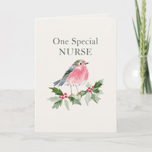 Personalized Christmas Thank You for Special Nurse Card
