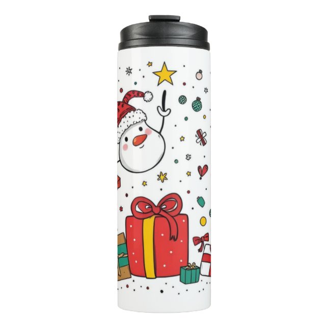 personalized Christmas Thermal Tumbler (Front)