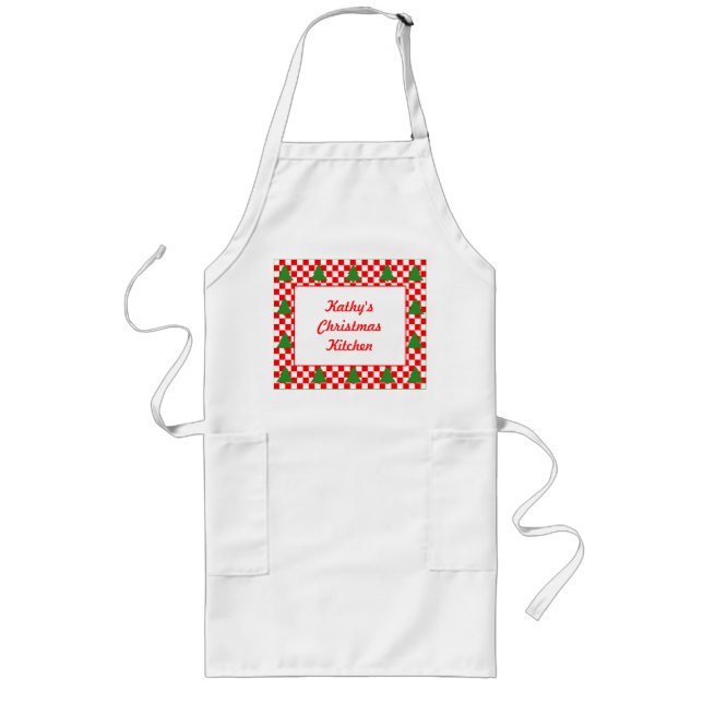 Personalized Christmas Tree Apron (Front)