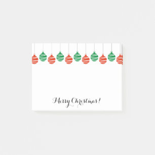 Personalized Christmas tree ball lights Post-it Notes