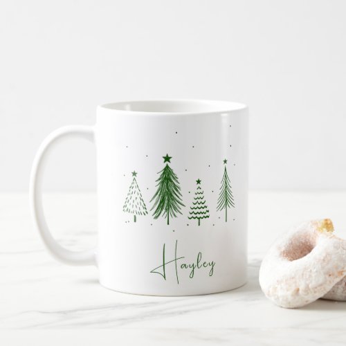 Personalized Christmas Tree   Coffee Mug