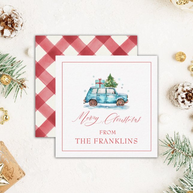 Personalized Christmas Tree Gift Enclosure Card (Creator Uploaded)
