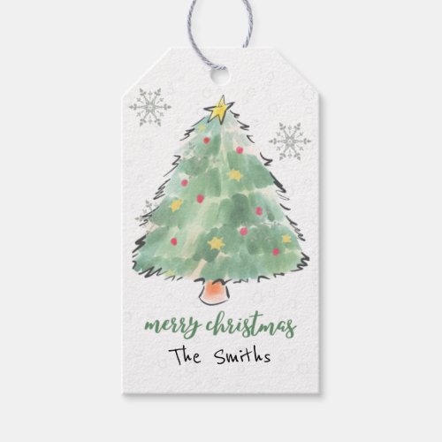 Personalized Christmas Tree Gift Tags