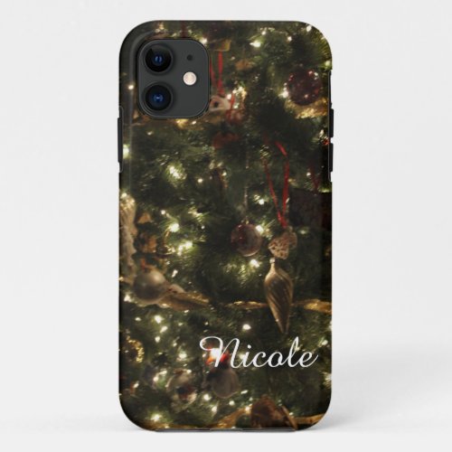 Personalized Christmas Tree iPhone Case