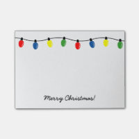 Personalized Christmas tree lights Post-it® notes