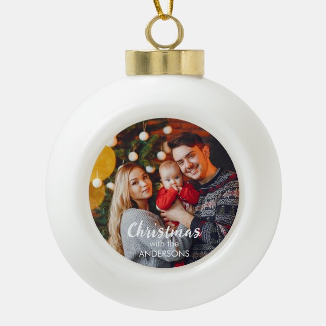 Personalized Christmas tree ornament  (Front)