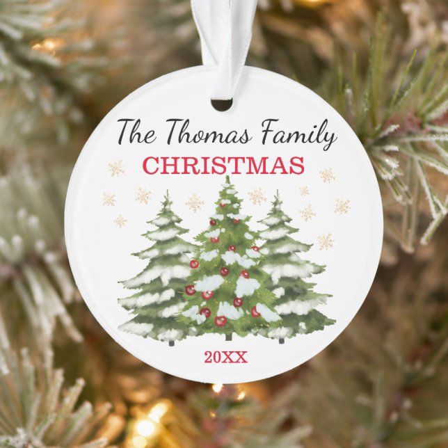 Personalized Christmas Tree Ornament (Tree)
