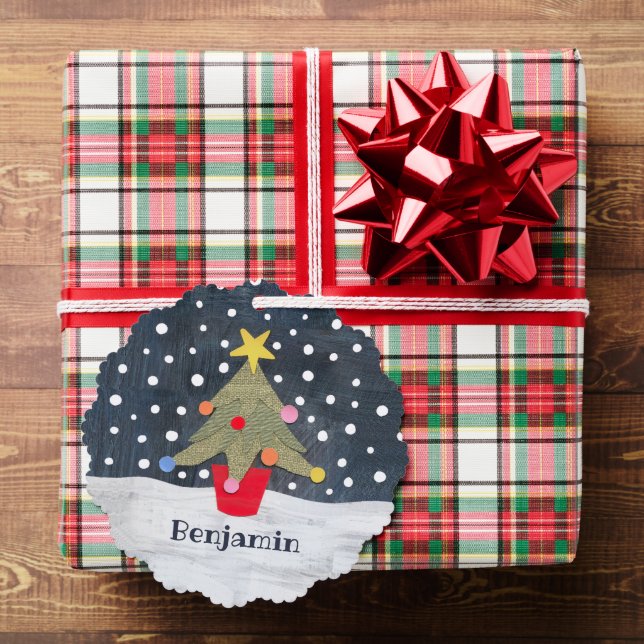 Personalized Christmas Tree Ornament Card (Insitu (Gift))