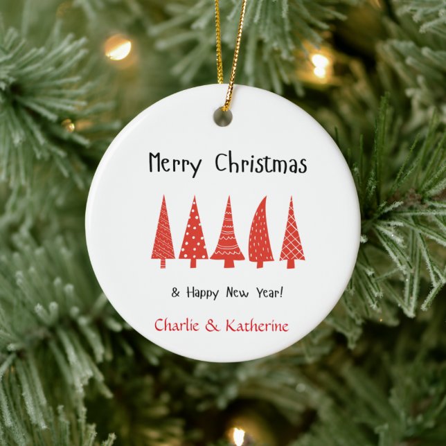 Personalized christmas tree Photo Ornament,custom  Ceramic Ornament (Tree)