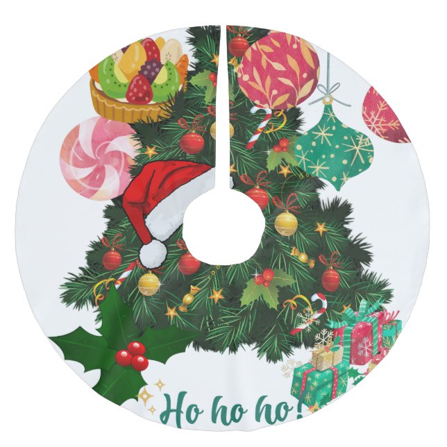 Personalized Christmas Tree Skirt | Cozy Holiday  (Front)