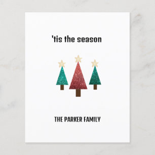  Personalized Christmas Trees  Greeting Card