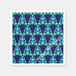 Personalized Christmas Trees Pattern Napkins