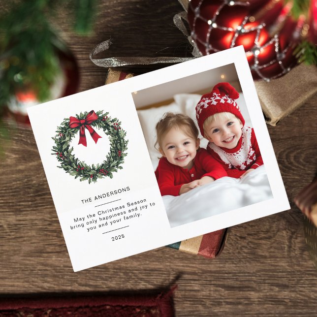 Personalized Christmas Weather Photo  Postcard (Creator Uploaded)