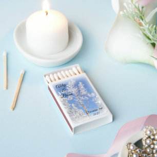 Personalized Christmas Wedding Matchboxes