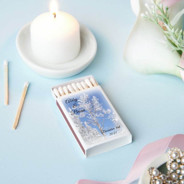 Personalized Christmas Wedding Matchboxes (Insitu)