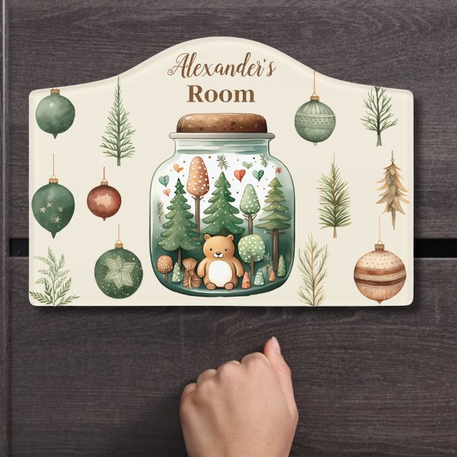 Personalized Christmas Whimsical Baby 1st Christma Door Sign (Creator Uploaded)