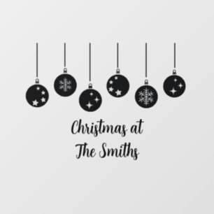 Personalized Christmas Window Cling