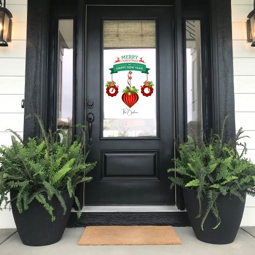Personalized Christmas Window Decals