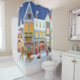 Personalized Christmas Winter Holiday Bathroom
