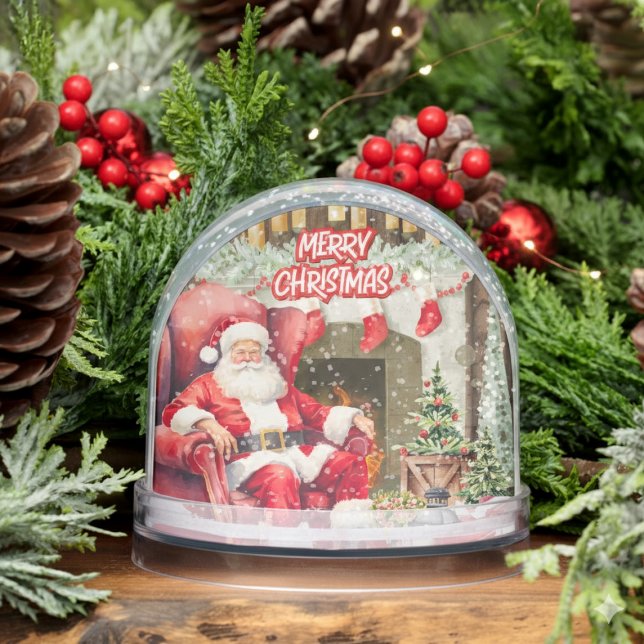 Personalized Christmas  with Family Photo and Name Snow Globe (Creator Uploaded)