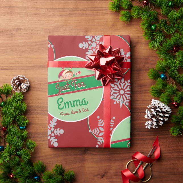 Personalized Christmas Wrapping Paper (Holiday Gift)