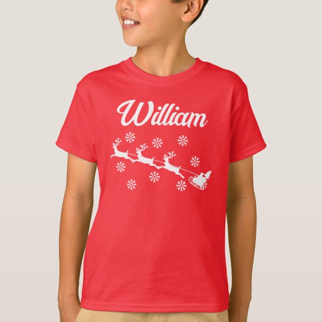 Personalized Christmas  Xmas Family Matching T-Shi T-Shirt (Front)