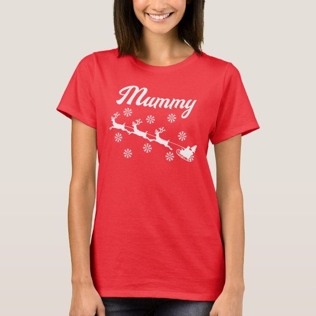 Personalized Christmas  Xmas Family Matching T-Shirt (Front)