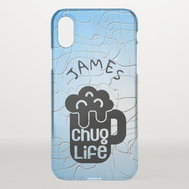 Personalized Chug Life Uncommon iPhone Case (Back)