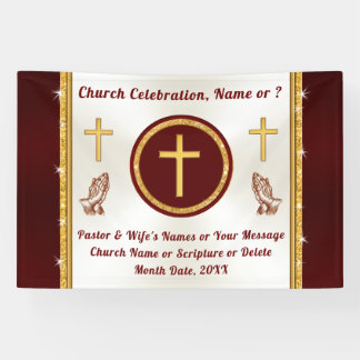 Personalized, Church Banners for ANY OCCASION