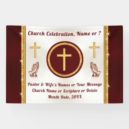 Personalized Church Banners for ANY OCCASION