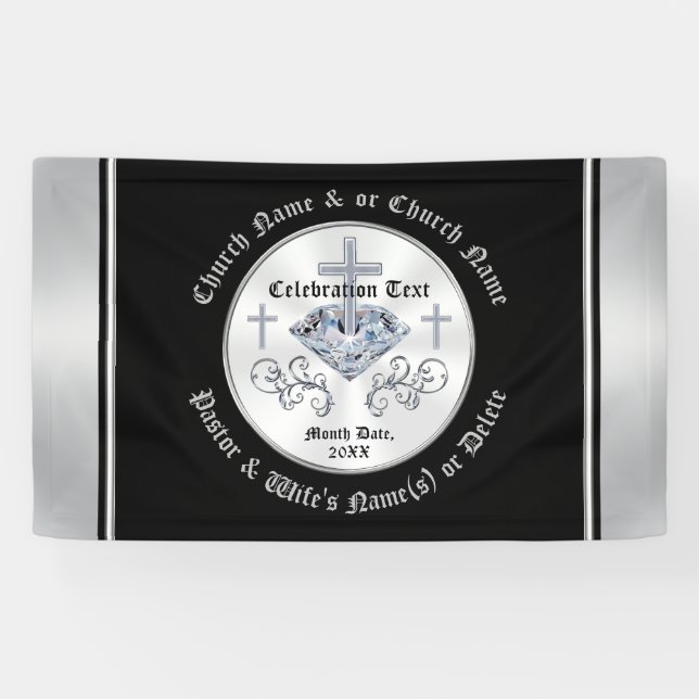 Personalized Church Banners for ANY OCCASION (Horizontal)