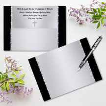 Personalized Church Envelopes, Christian Wedding,