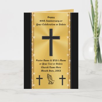 Personalized  Church Or Pastor Anniversary Cards   Card by LittleLindaPinda at Zazzle