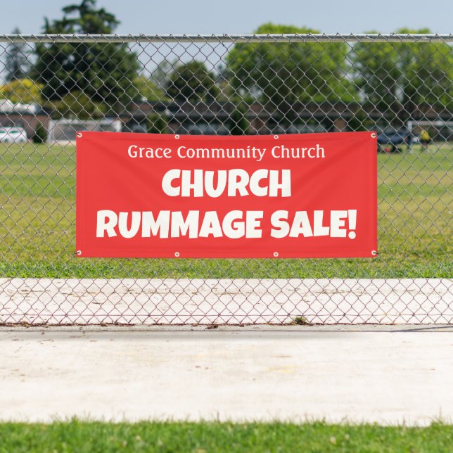 Personalized Church Rummage Sale! Banner (Insitu)