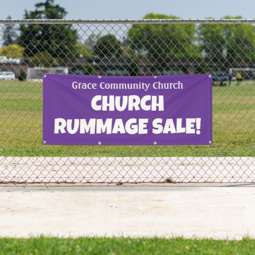 Personalized Church Rummage Sale Banner