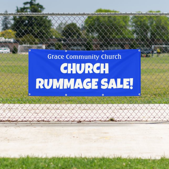 Personalized Church Rummage Sale! Banner (Insitu)