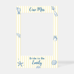 Personalized Ciao Miss Lemon Bridal Shower Selfie Frame