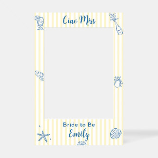 Personalized Ciao Miss Lemon Bridal Shower Selfie Frame