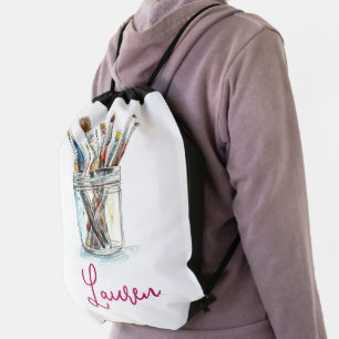 Personalized cinch sack  drawstring bag