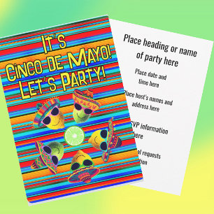 Personalized Cinco de Mayo Fiesta Lemon Lime Invitation