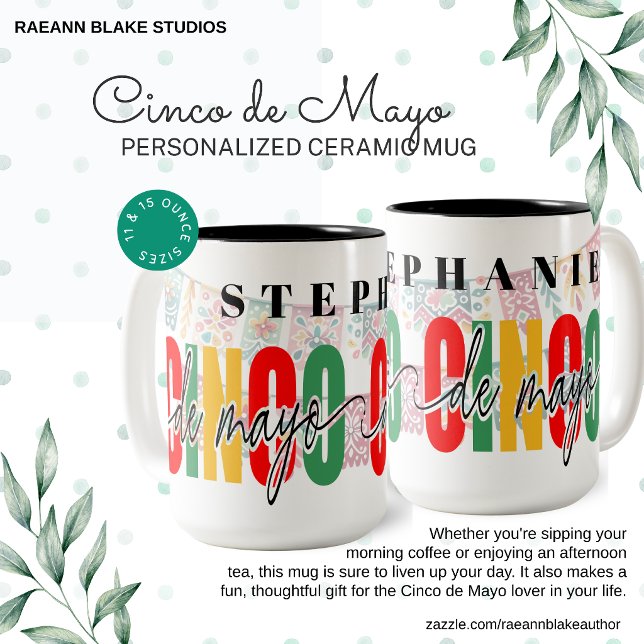 Personalized Cinco de Mayo Two-Tone Mug (Creator Uploaded)
