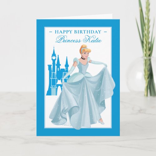 Personalized Cinderella Birthday Card