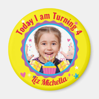 Personalized Circle Magnet Gift Pin Birthday
