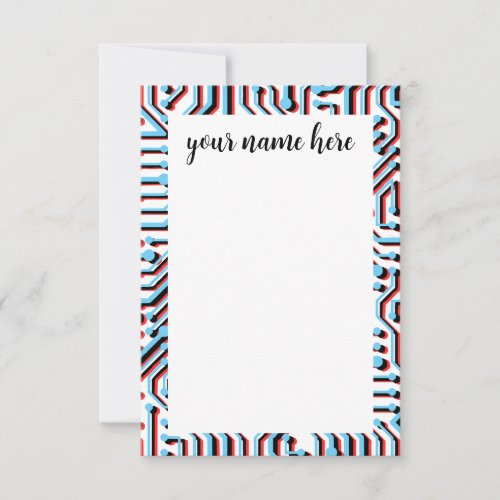 Personalized Circuitboard Notecards